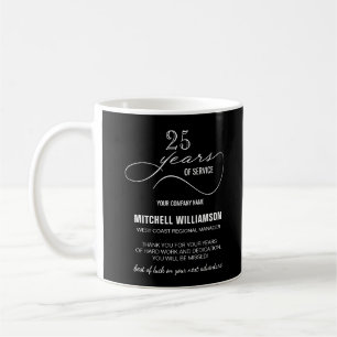 Personalised Years of Service Retirement Keepsake Coffee Mug