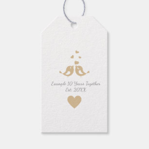 Personalised Years Together Anniversary Gift Tags