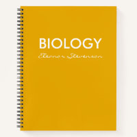 Personalised Yellow Biology Science Graph Paper