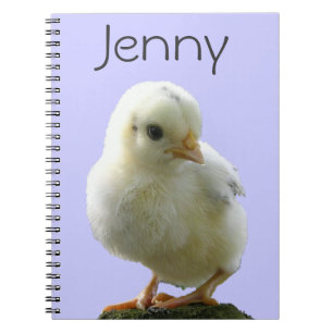 Personalised Yellow Chick Notebook