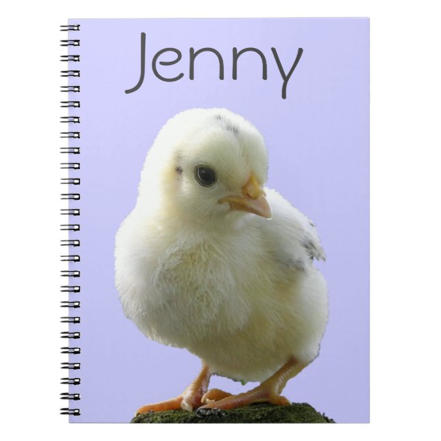 Personalised Yellow Chick Notebook (Front)
