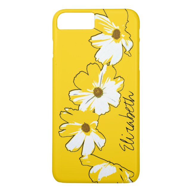 Personalised Yellow Daisy Chain Case-Mate iPhone Case (Back)