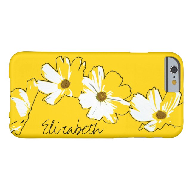 Personalised Yellow Daisy Chain Case-Mate iPhone Case (Back Horizontal)
