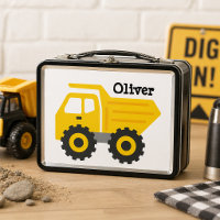 Personalised Yellow Dump Truck