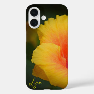 Personalised Yellow Flower Apple iPhone Case