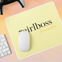 Personalised Yellow #GirlBoss Name