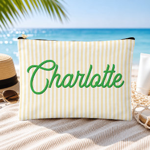 Personalised Yellow Golden Sands Travel Pouch