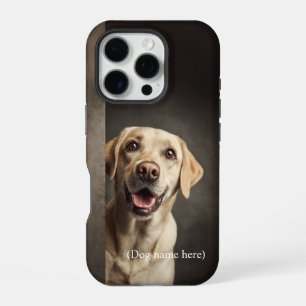 Personalised Yellow Lab Portrait iPhone 16 Pro Case