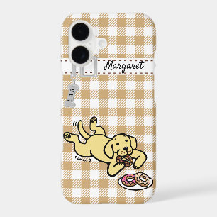 Personalised Yellow Labrador and Doughnuts