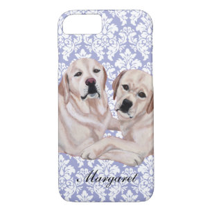 Personalised Yellow Labrador Duo iPhone 8/7 Case