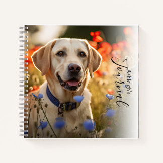 Personalised Yellow Labrador Retriever Journal