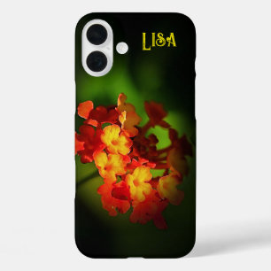 Personalised Yellow Orange Flower iPhone Case