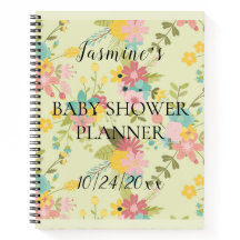 Personalised Yellow Pink Green Florals Baby Shower