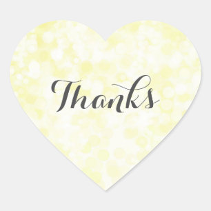 Personalised Yellow Simply Heart Stickers Pink