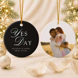 Personalised Yes Day Photo Christmas Ornament 