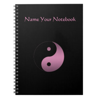 Personalised Yin Yang Symbol Notebook