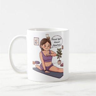 Personalised Yoga Custom Face & Motivational text Coffee Mug