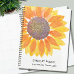 Personalised Yoga Instructor Planner 2023<br><div class="desc">This modern botanical Yoga Instructor Planner is decorated with a yellow watercolor sunflower. 
Easily customisable.
Use the Design Tool to change the text size,  style,  or colour.
As we create our artwork you won't find this exact image from other designers.
Original Watercolor © Michele Davies.</div>