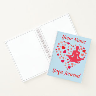 Personalised Yoga Journal, Diary, or Notebook