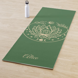 Personalised Yoga Mat Meditation Gift Purple