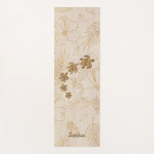 Personalised Yoga Mat Meditation Hawaii Sea Turtle