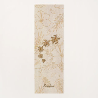 Personalised Yoga Mat Meditation Hawaii Sea Turtle