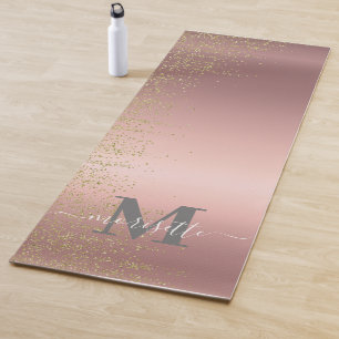 Personalised Yoga Mat with name and initial