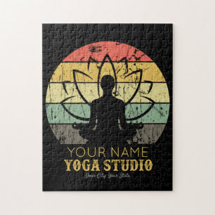 Personalised Yoga Studio Fitness Instructor Guru  Jigsaw Puzzle