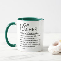 Personalised Yoga Teacher Definition Coffee