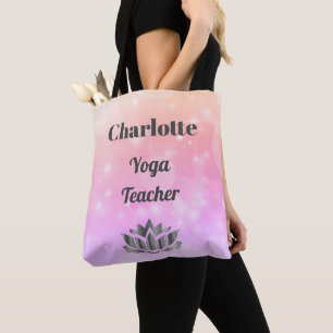 Personalised Yoga Teacher Tote Bag