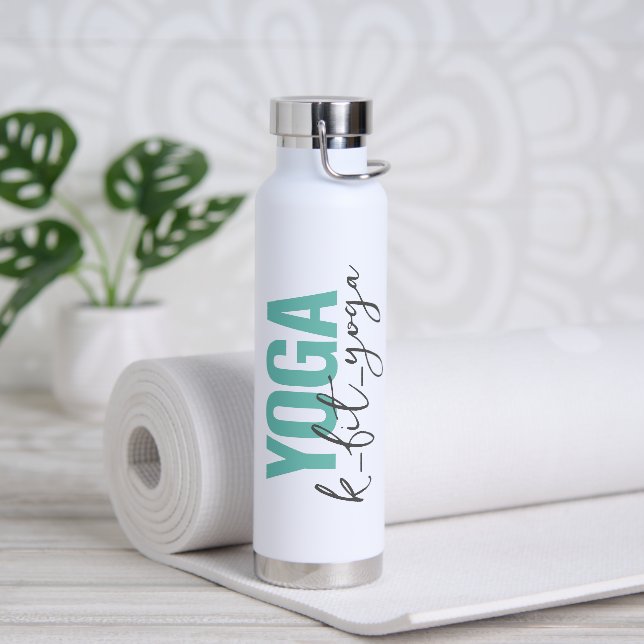 Personalised YOGA's Name Script Water Bottle (Yoga)
