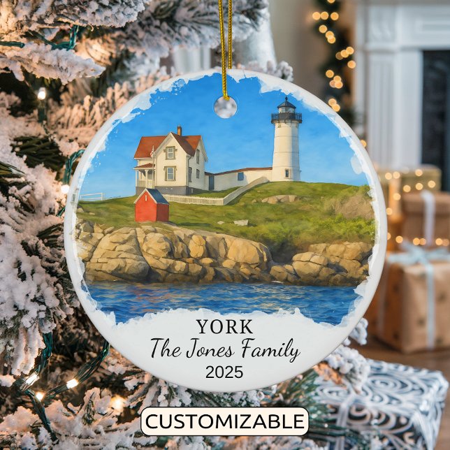 Personalised York Ornament, Maine Ceramic Ornament (Creator Uploaded)