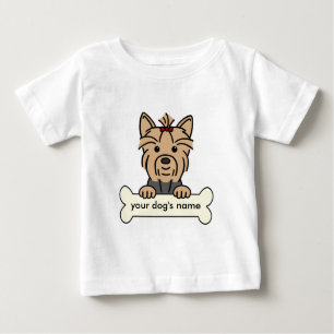 Personalised Yorkie Baby T-Shirt