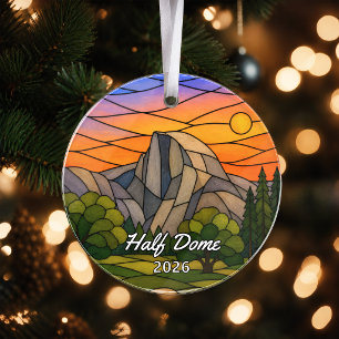 Personalised Yosemite Half Dome Acrylic Ornament,  Ornament