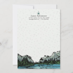 Personalised Yosemite Inspired Thank You Notecard