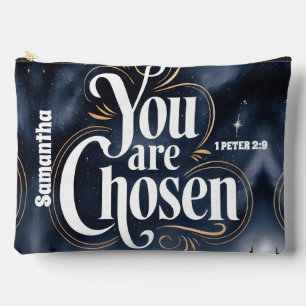 Personalised You Are Chosen Christian Women Accessory Pouch