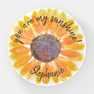 Personalised You Are My Sunshine Sunflower  Paperweight