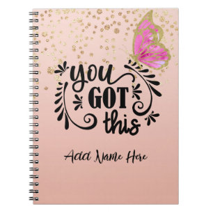 Personalised "You Got This" Notebook