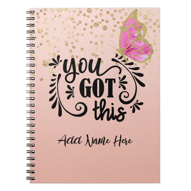 Personalised "You Got This" Notebook (Front)