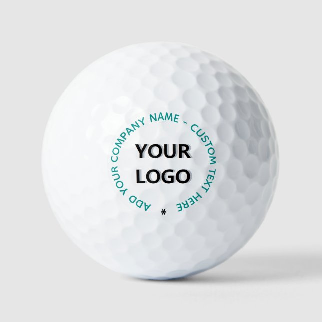 Personalised Youe Logo and Text Stamps Golf Balls (Front)