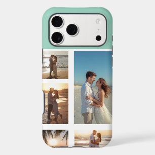 Personalised Your 5 Photo Collage on Teal