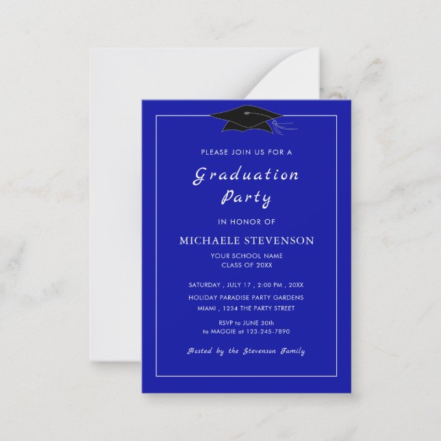 Personalised Your Colours Graduation Invitation (Front)