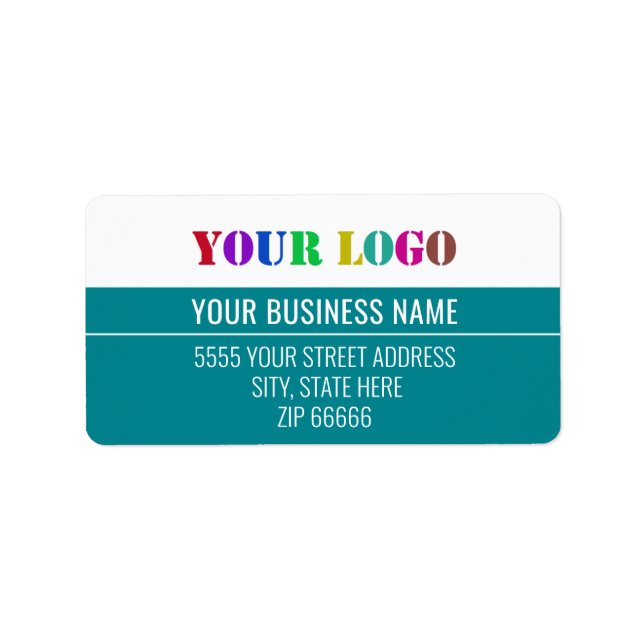 Personalised Your Company Logo Name Address Labels (Front)