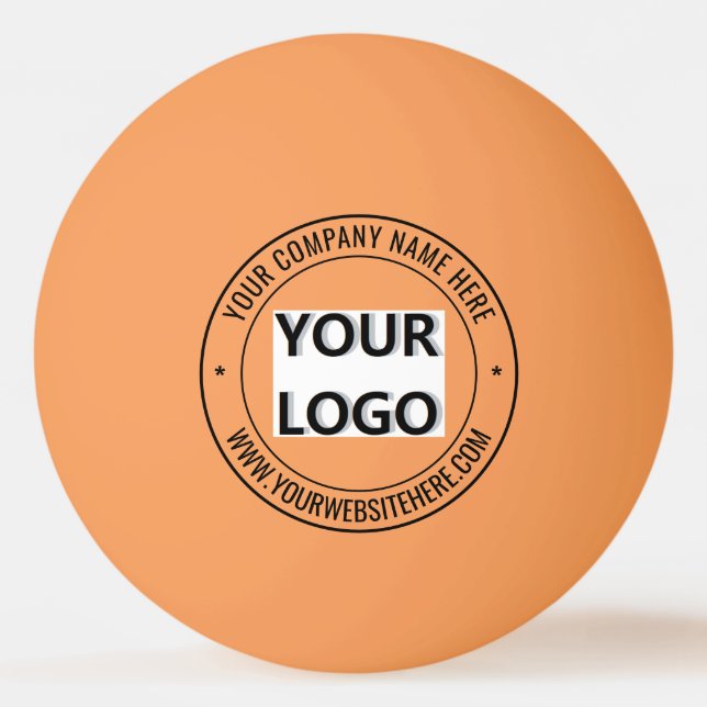 Personalised Your Company Logo Text Ping Pong Ball (Front)