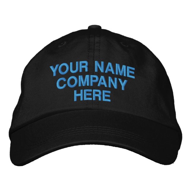 Personalised Your Custom Text Embroidered Hat (Front)