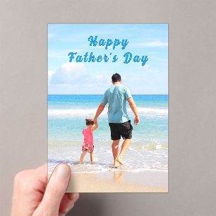 Personalised Your Dad Photo Father's Day Card Acrylic Invitations