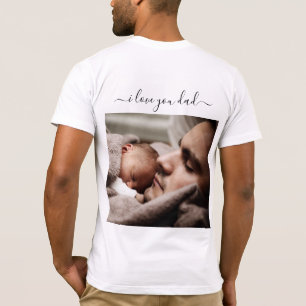 Personalised Your Dad Photo T-Shirt I Love You DAD