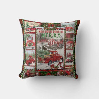 Personalised Your Day Merry And Bright, Christmas Cushion