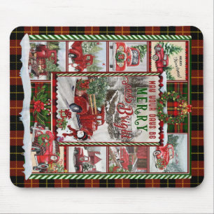 Personalised Your Day Merry And Bright, Christmas Mouse Pad