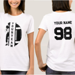 Personalised Your Football Team Name & Your Name T-Shirt